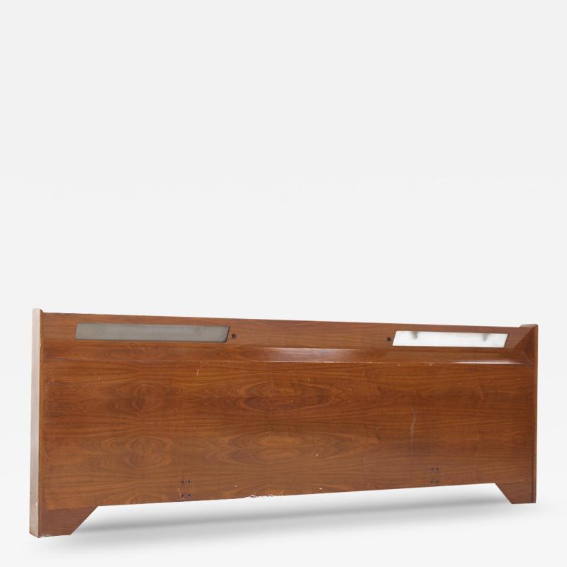 Albert Parvin Albert Parvin Style Mid Century Walnut King Headboard