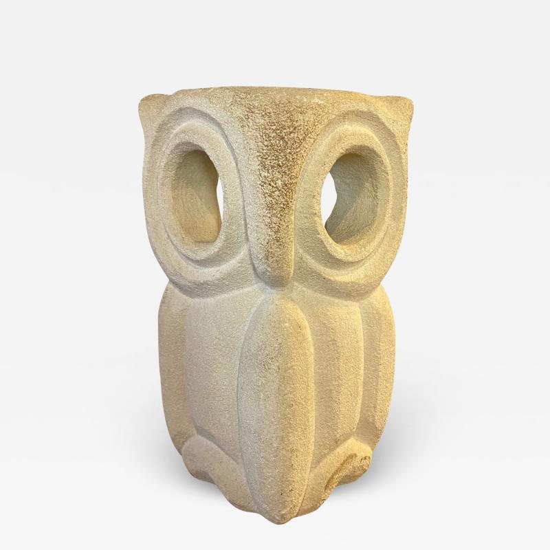 Albert Tormos Limestone Table Lamp by Albert Tormos France 1970s