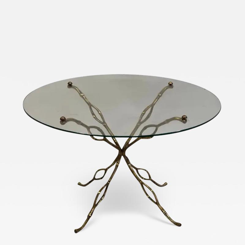 Alberto Diego Giacometti French Modern Craftsman Gilt Bronze Side or Coffee Table in style of Giacometti