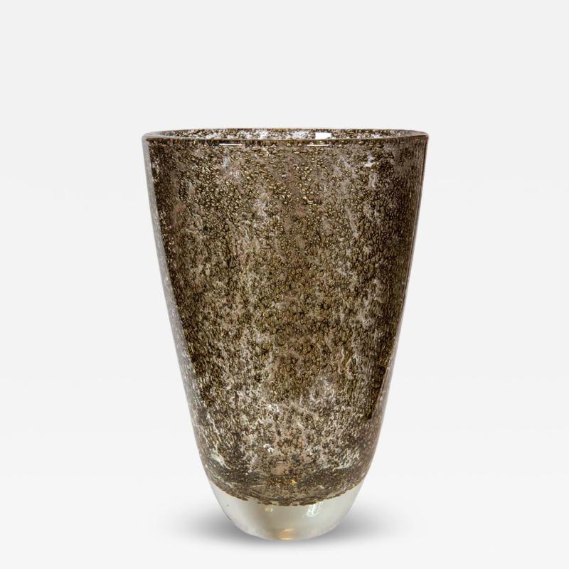 Alberto Dona Brass inclusion blown glass by Alberto Dona