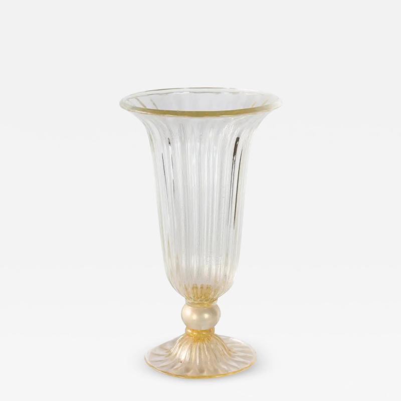 Alberto Dona Italian Handmade Murano Glass Vase Signed Alberto Dona Murano