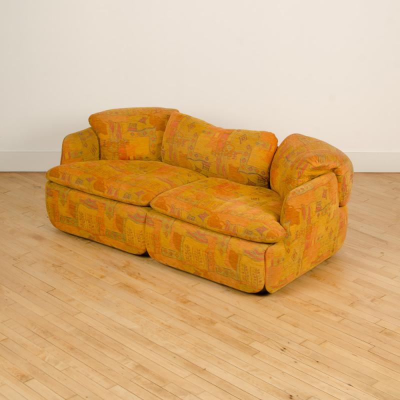 Alberto Rosselli Rosselli for Saporiti, “Confidential” twoseat sofa