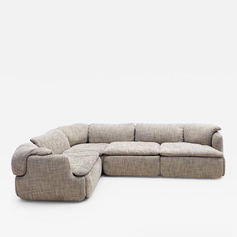 Alberto Rosselli Confidential Sectional Sofa by Alberto Rosselli for Saporiti Italy 1970s