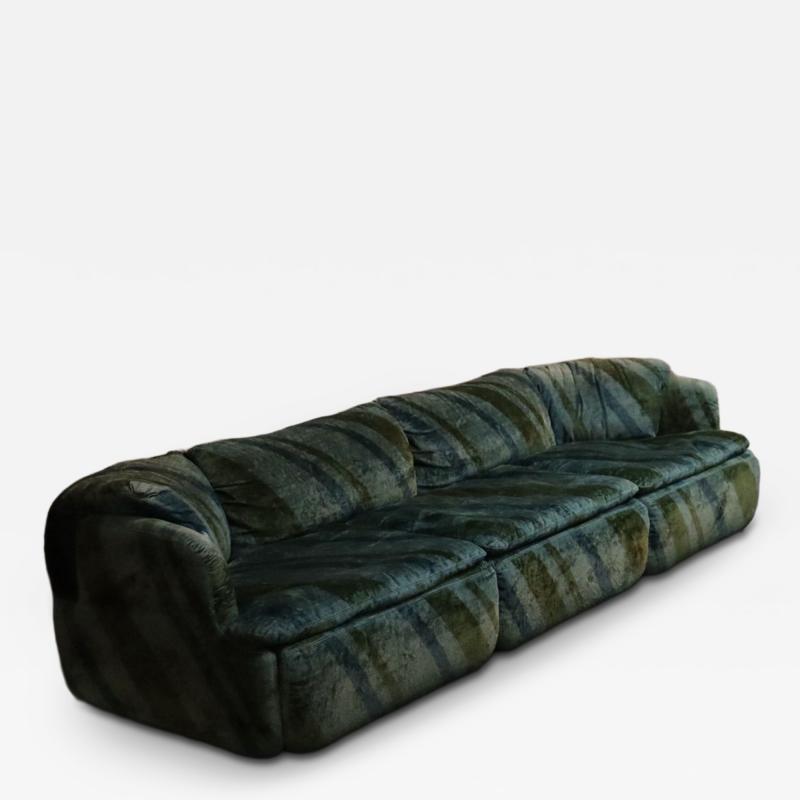 Alberto Rosselli Italian Modern Three Seat Confidential Sofa by Alberto Rosselli for Saporiti