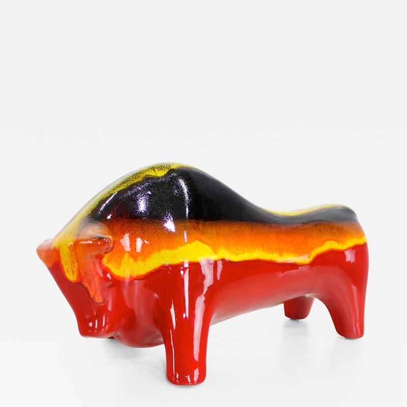 Aldo Londi Mid Century Modern Ceramic Bull by Aldo Londi