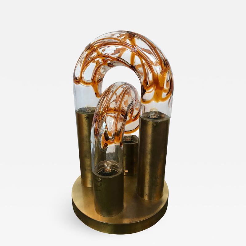 Aldo Nason Lamp by Aldo Nason for Mazzega Murano Italy 1970s