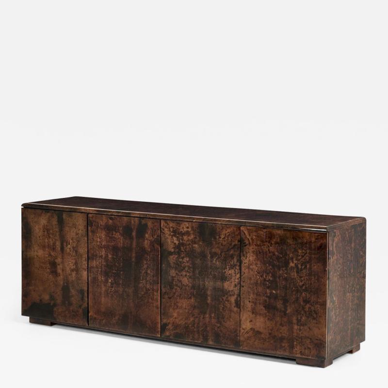 Aldo Tura Goatskin Credenza Italy 1960