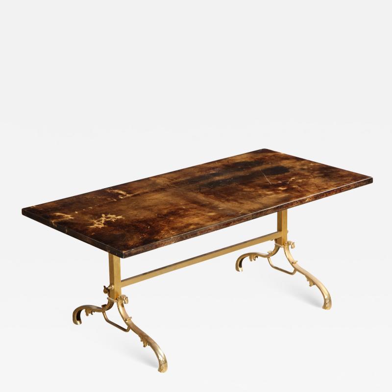 Aldo Tura Italian Parchment Coffee Table