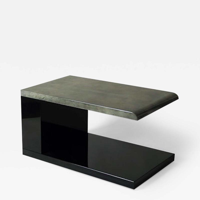 Aldo Tura Lacquered Parchment Side Table