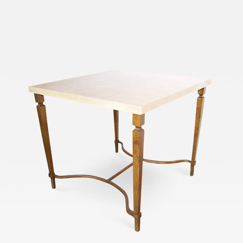 Aldo Tura Parchment Top Gilded Table