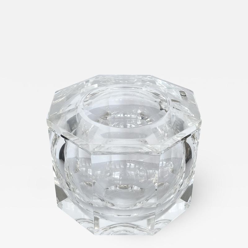 Alessandro Albrizzi Large Lucite Ice Bucket by Alessando Albrizzi