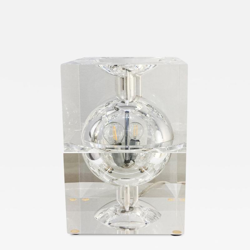 Alessandro Mendini Mid Century Modern Italian Plexiglass Table Lamp