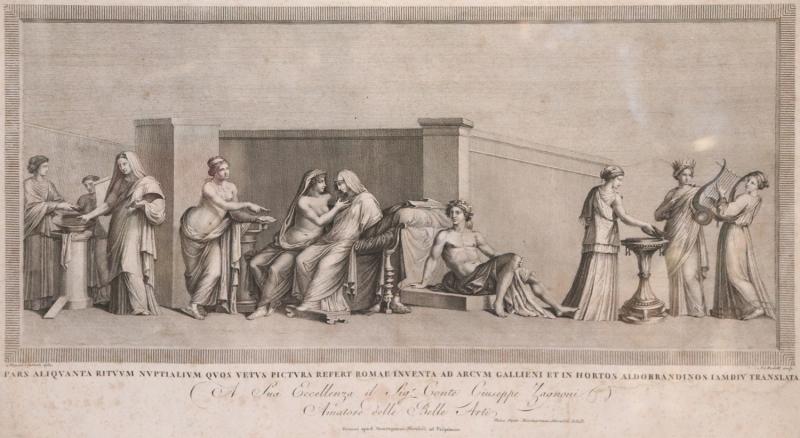Alessandro Mochetti 18th Century Antique Etching Print by Alessandro Mochetti