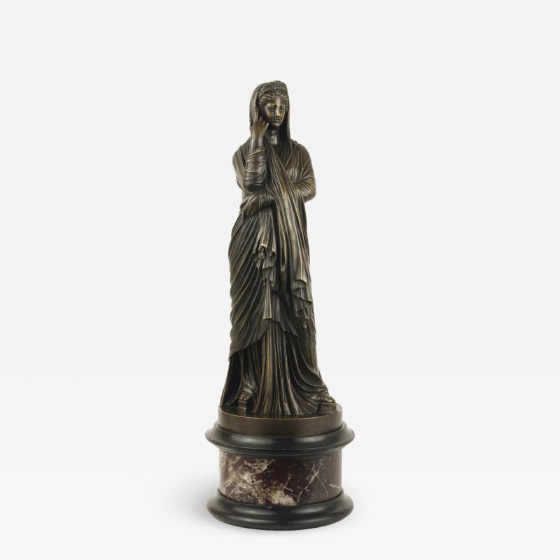 Alessandro Nelli Grand Tour Bronze Figure of Pudicity c 1890