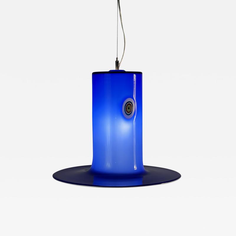 Alessandro Pianon Alessandro Pianon Blue Murano glass lamp for Vistosi 1960s