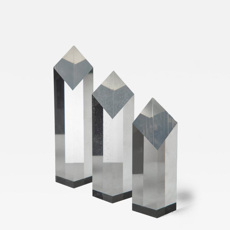 Alessio Tasca Plexiglass triptych by Alessio Tasca for Fusina