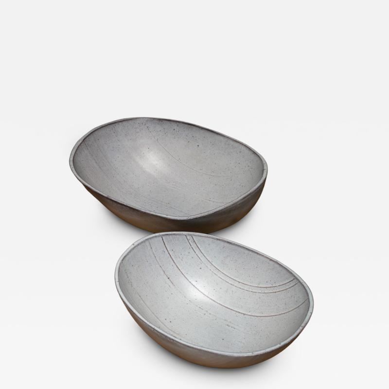 Alessio Tasca Rare Set of Two Ceramic Bowls by Alessio Tasca