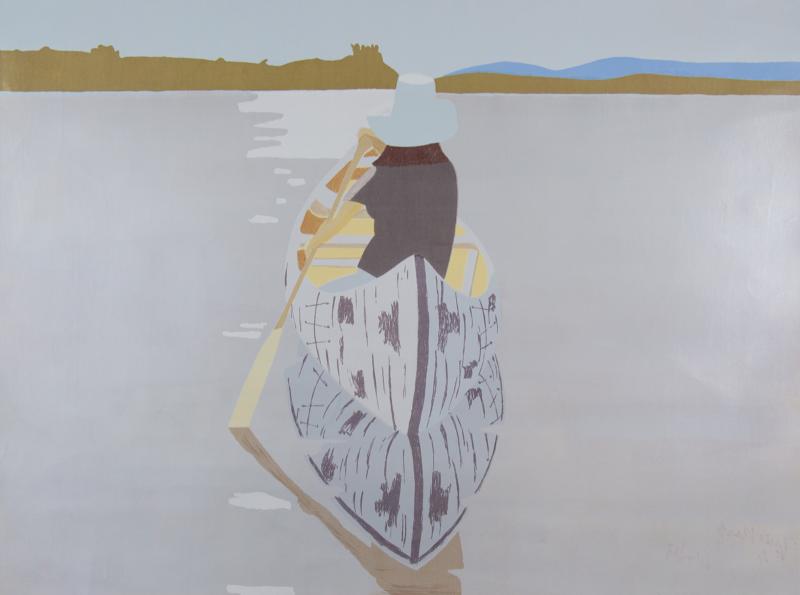 Alex Katz Good Afternoon 2 Gray Rowboat 