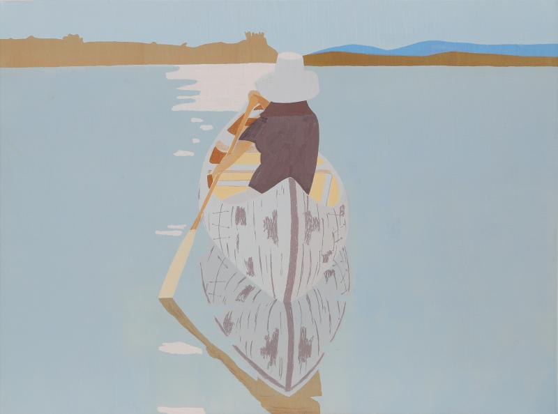 Alex Katz Good Afternoon 2 Grey Rowboat 
