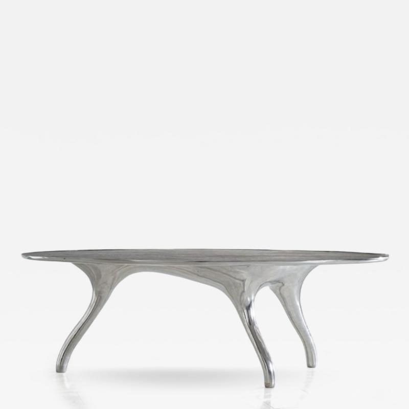 Alex Roskin Alex Roskin Trois Jambes Table with Bezel Top USA 2024