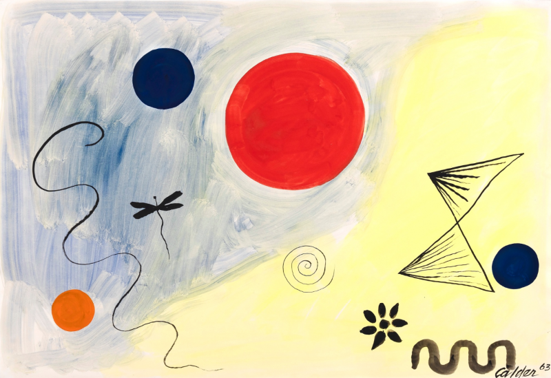 Alexander Calder Untitled Homage to Miro 1963