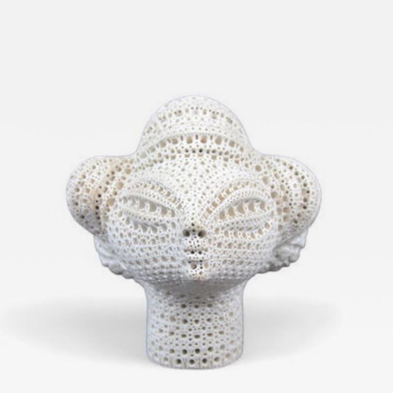 Alexander Ney Stylized Terracotta Head 