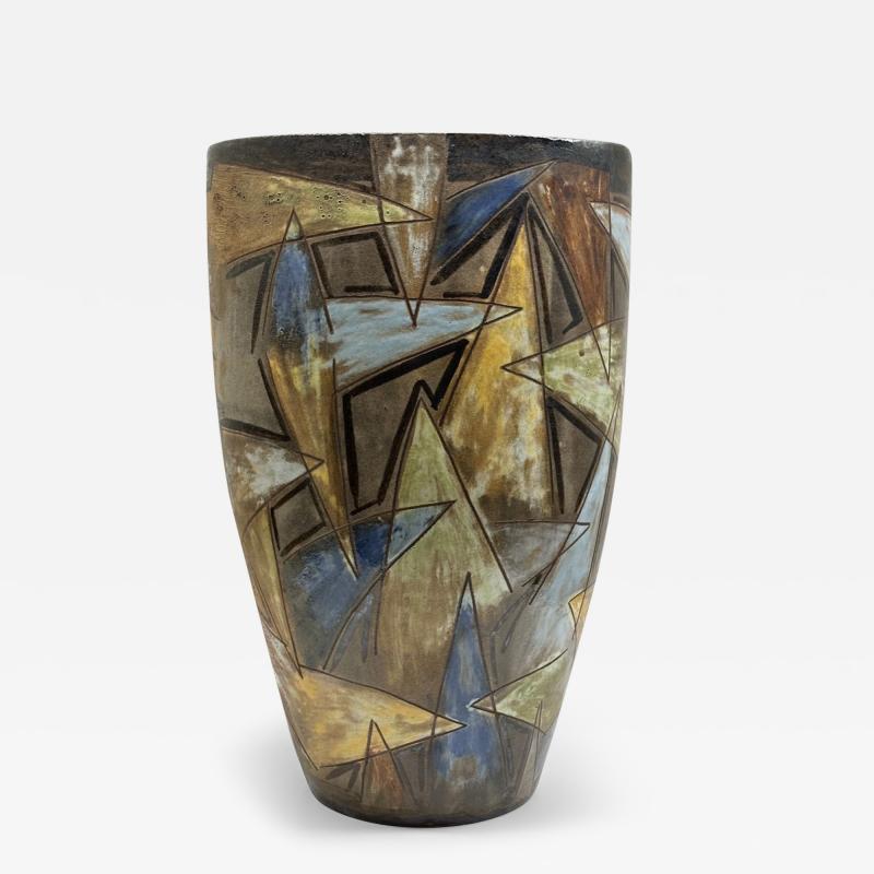 Alexandre Kostanda Ceramic Vase by Alexandre Kostanda Vallauris France 1950 60s