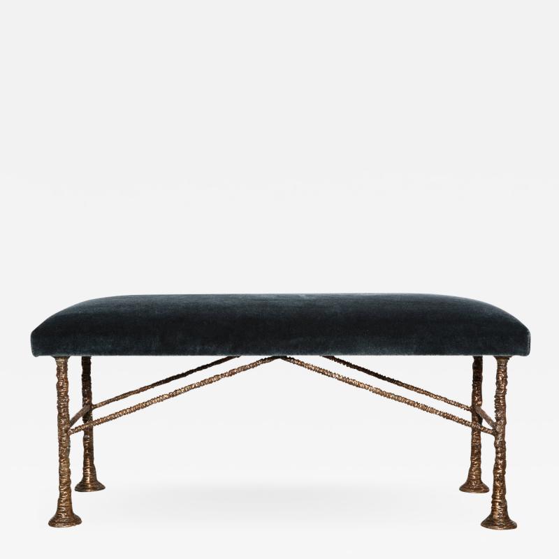 Alexandre Log Erode Bronze Bench by Alexandre Log 