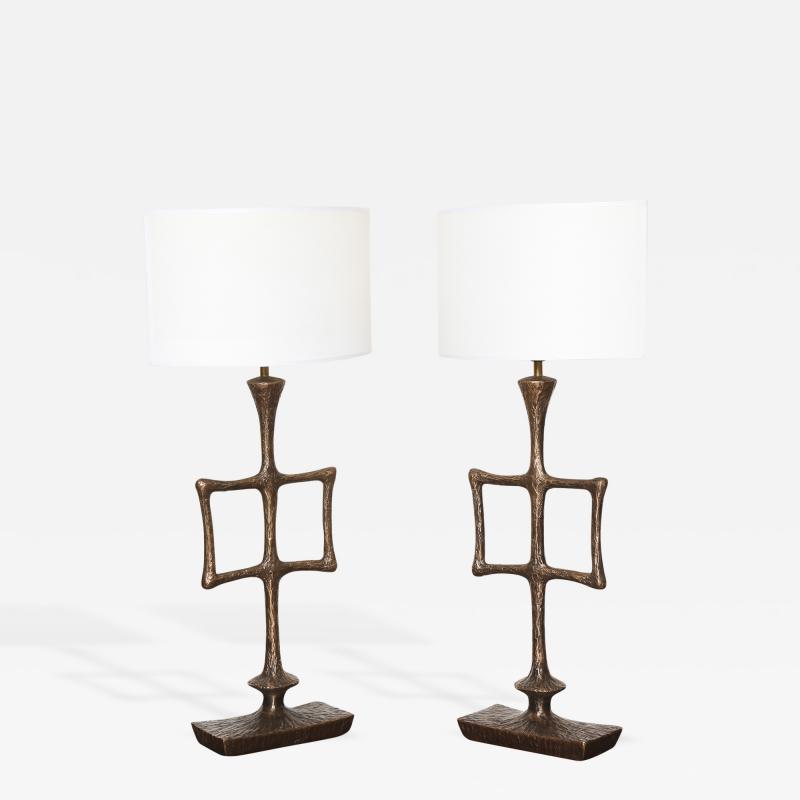 Alexandre Log Pair of Limited Edition Tahoma Table Lamps by Alexandre Log 