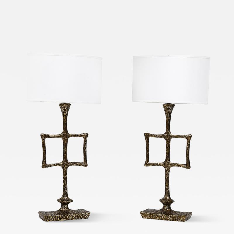 Alexandre Log Pair of Limited Edition Tahoma Table Lamps by Alexandre Log 