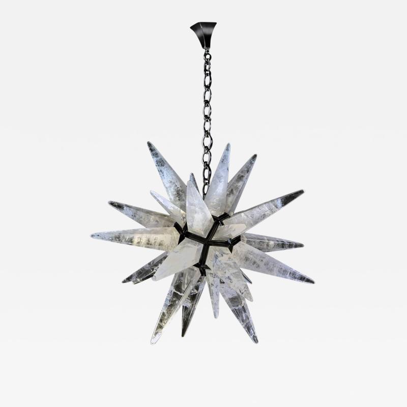 Alexandre Vossion Fantastic Rock Crystal Chandelier by Alexandre Vossion