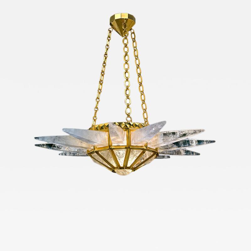 Alexandre Vossion Rock crystal chandelier