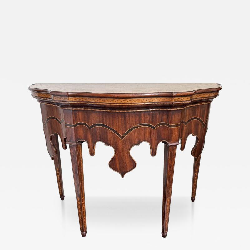 Alfonso Marina 18c Style Alfonso Marina Consola Altamira Demilune Console Table