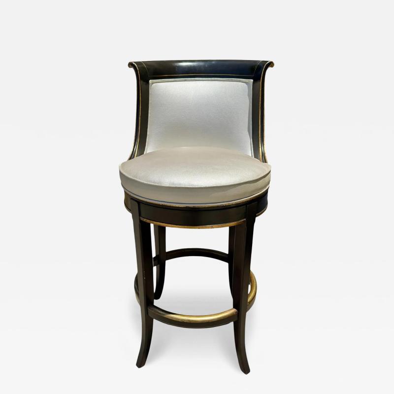 Alfonso Marina Alfonso Marina for Ebanista Ebony Counter Stool Swivel Barstool 1 of 3