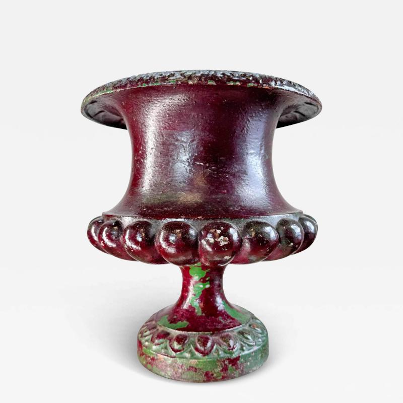 Alfred Corneau 19th Century French Cast Iron Urn