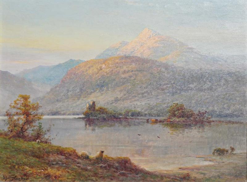 Alfred Fontville de Breanski Alfred De Breanski Jr Invergary Castle Loch Oich Oil Painting