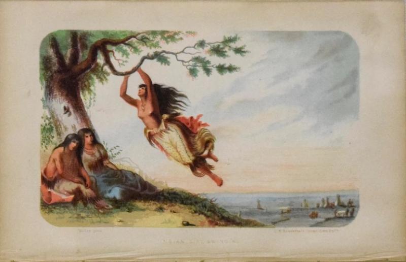 Alfred Jacob Miller ALFRED JACOB MILLER 1810 1874 INDIAN GIRL SWINGING