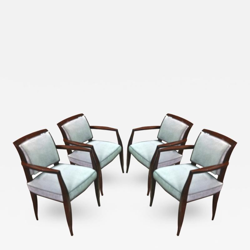 Alfred Porteneuve Alfred Porteneuve Set of Four Chic Armchairs