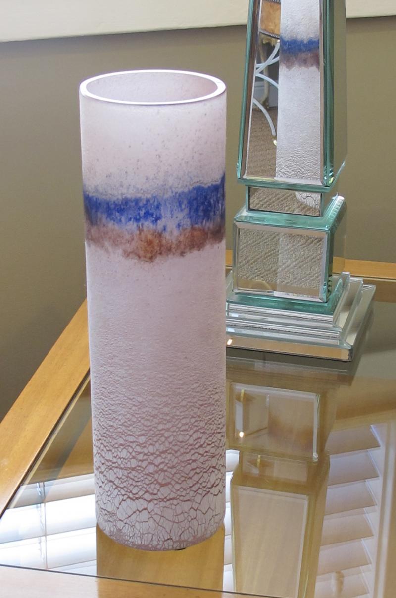 Alfredo Barbini A Rare Murano Alfredo Barbini 'Scavo' Glass Vase