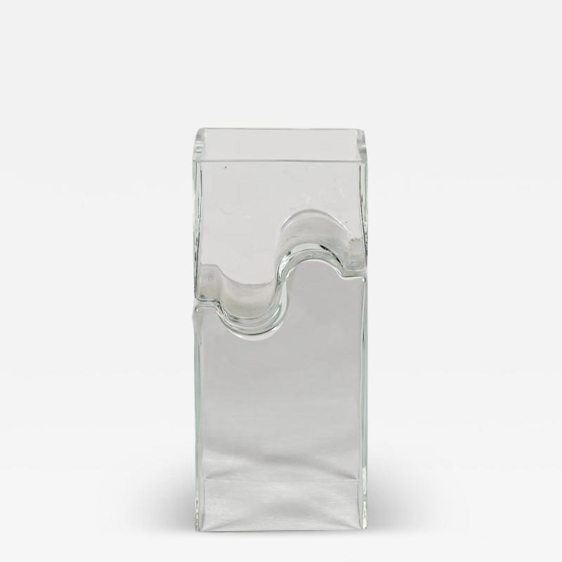 Alfredo Barbini Clear glass composition vase by Alfredo Barbini