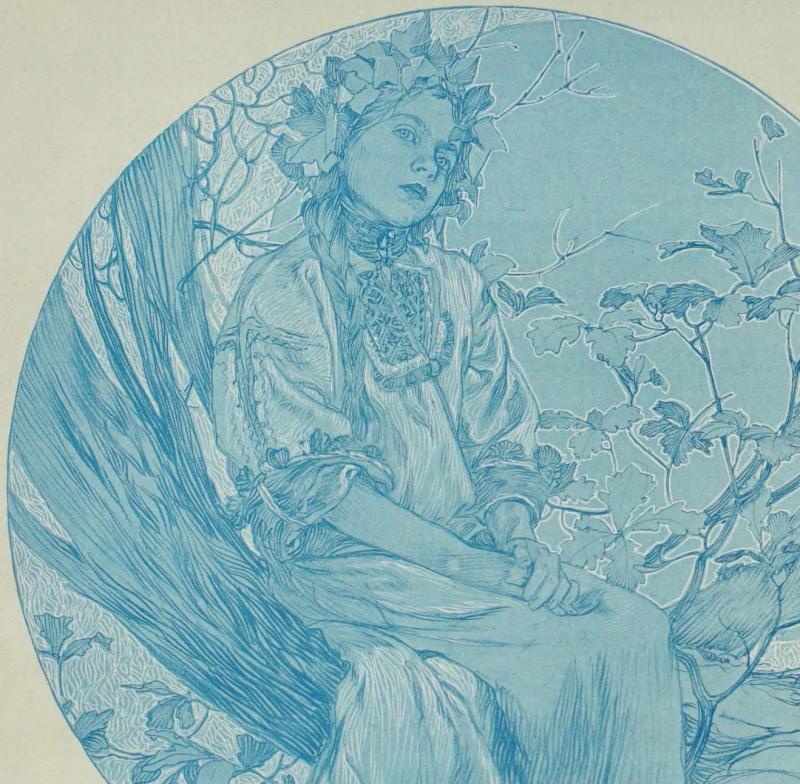 Alphonse Maria Mucha - Alphonse Mucha Figures Decoratives Plate 3