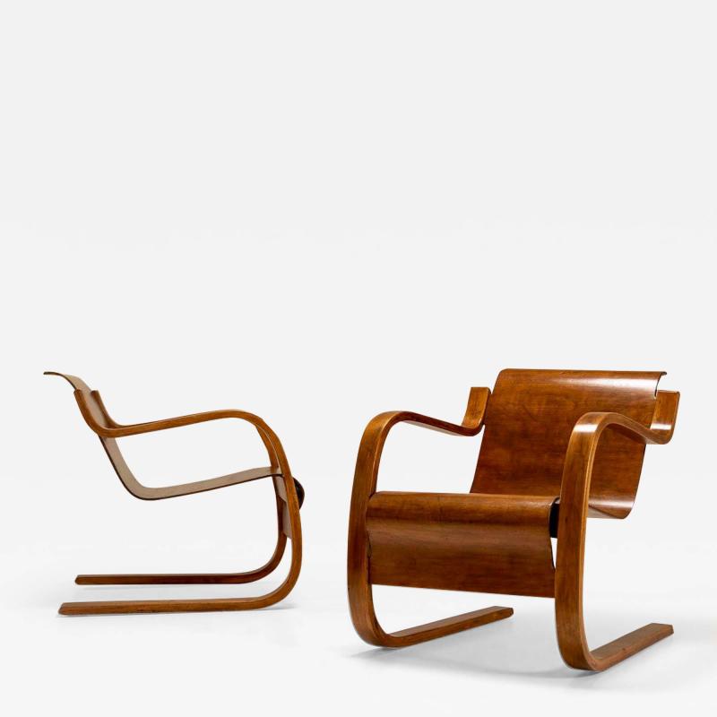 Alvar Aalto Alvar Aalto Lounge Chair in Birch Plywood Model 31 41 1935 Finland