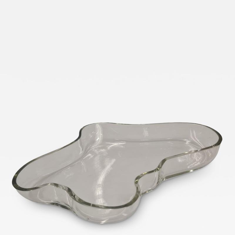 Alvar Aalto Alvar Aalto Vase Model 9748 Iittala 1956 Clear Glass Blown into Wooden Mold