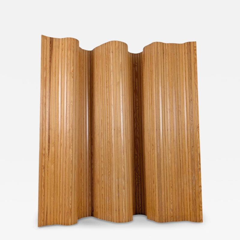 Alvar Aalto Alvar Aalto Wooden Room Divider Screen 100 in Pine Artek 1960s