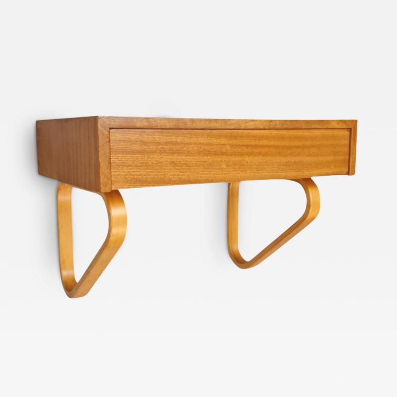 Alvar Aalto Minimalist Alvar Aalto Drawer Wall Shelf Model B 114 1950s for Artek