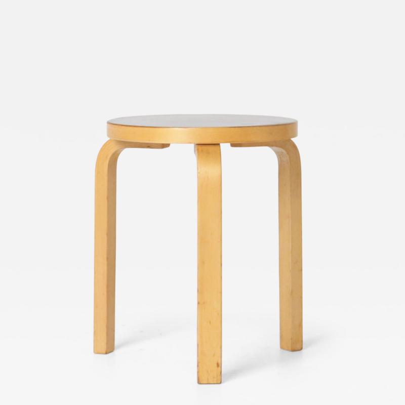 Alvar Aalto Stool 60 by Aino Alvar Aalto for Artek Finland pair avalible 