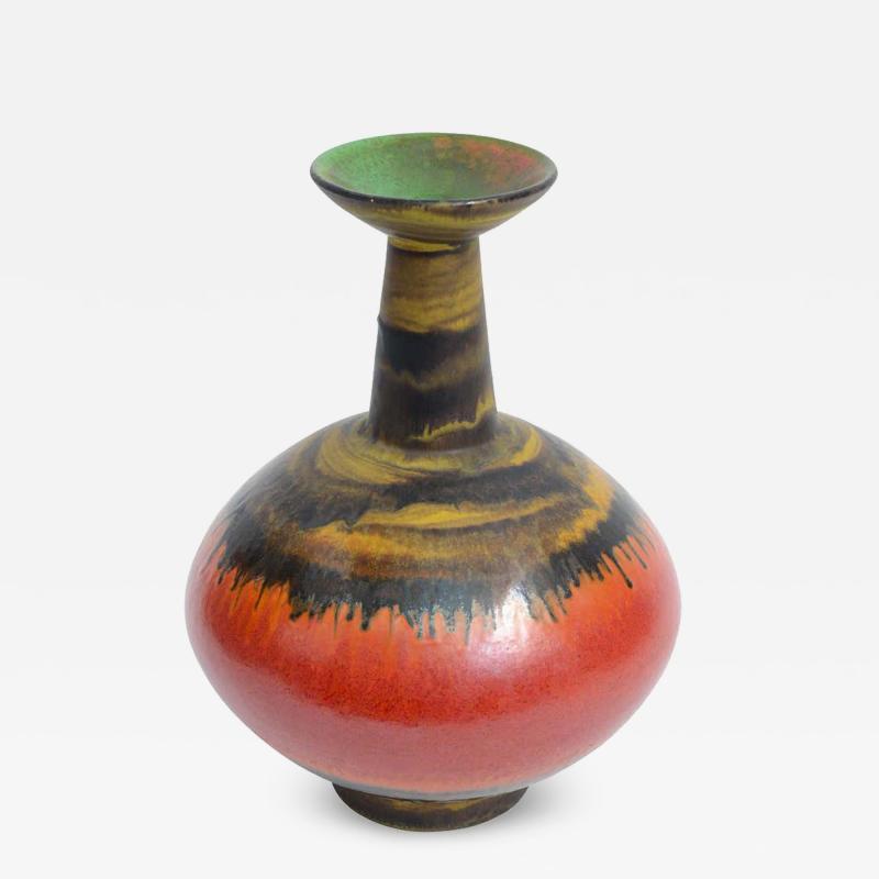 Alvino Bagni Mid Century Multicolor Italian Modernist Pottery by Alvino Bagni for Raymor