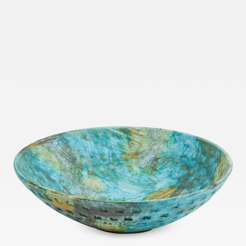 Alvino Bagni NW 46 colorful sea garden bowl by Alvino Bagni for Raymor