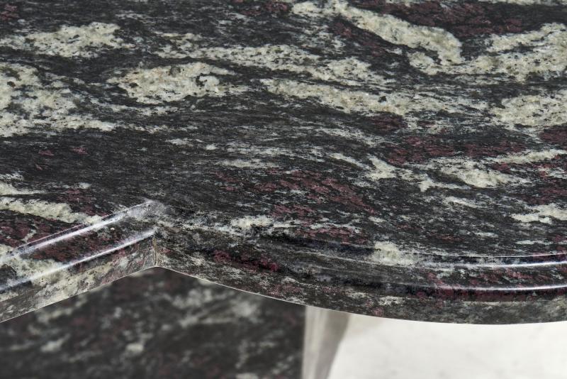 Amadeus Granite Dining Table with Quatrefoil Shape Top, Brazil