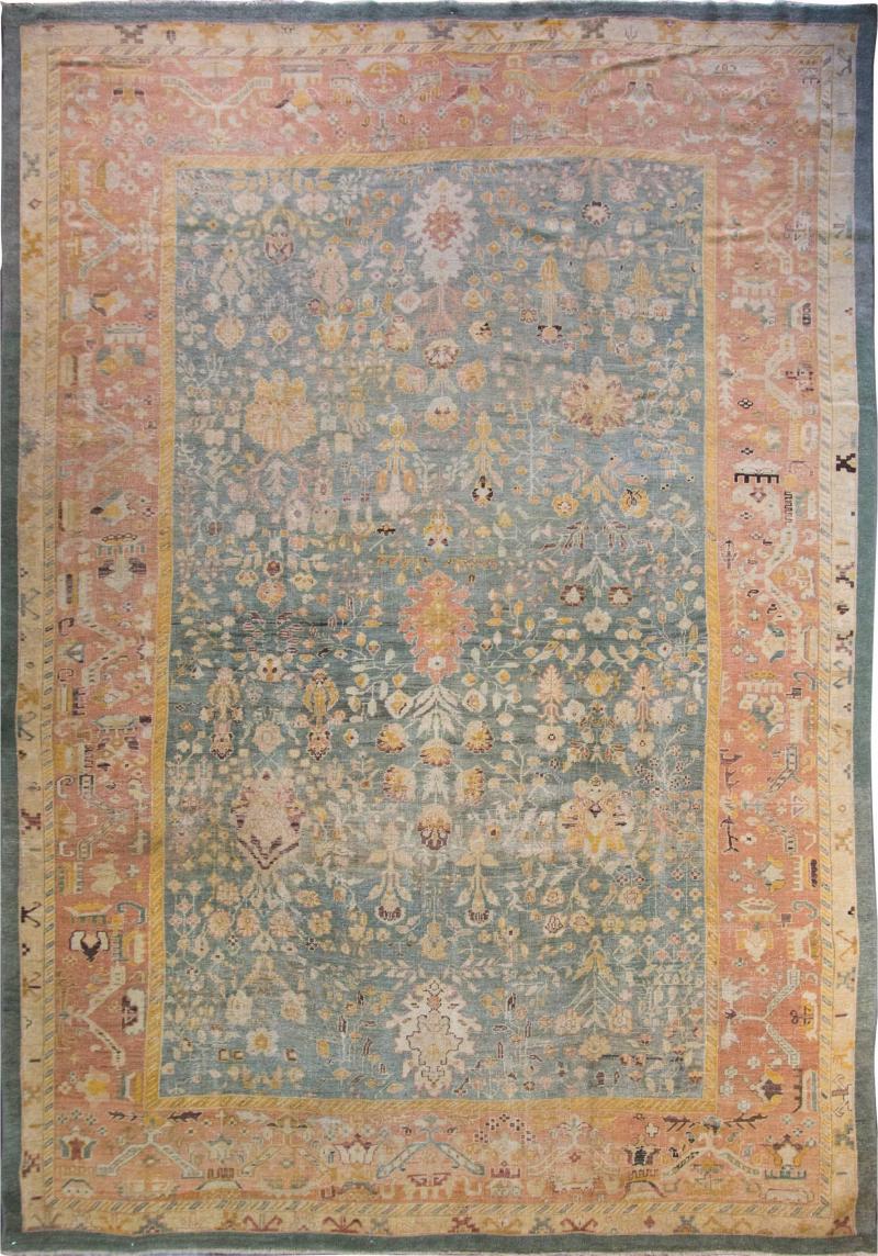 Amazing Antique Oushak Carpet